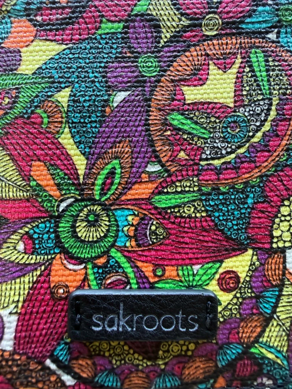 EUC Sakroots Boho Floral Crossbody Bag